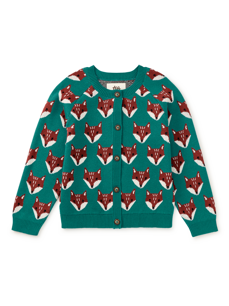 Family Fox Cardigan in Foxwood Fair Isle - View 1