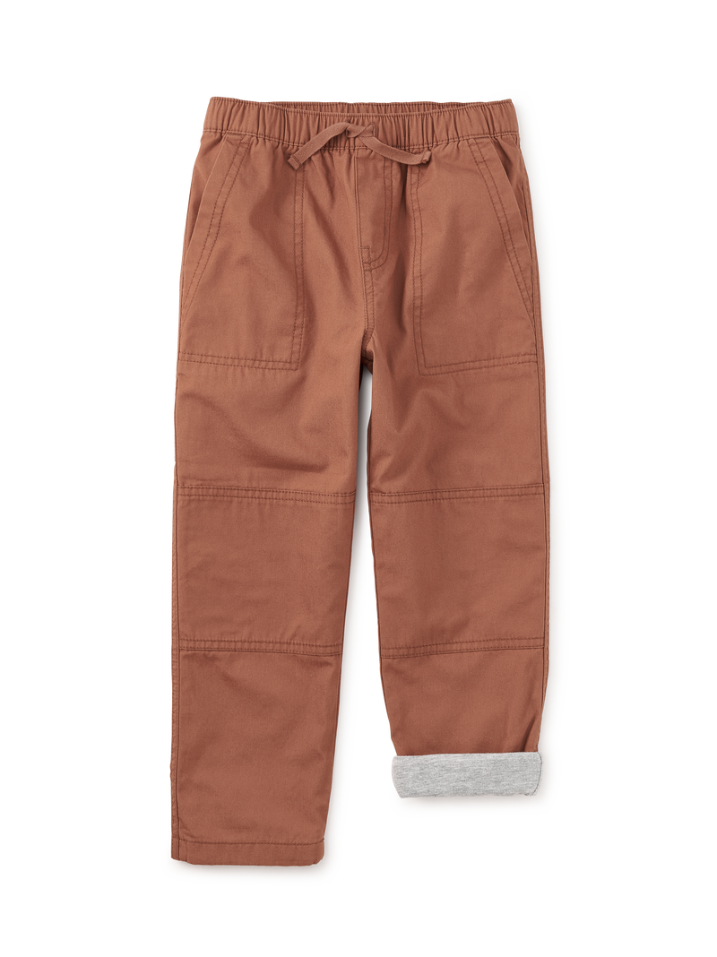 Cozy Does It Lined Pants in Acorn - View 1